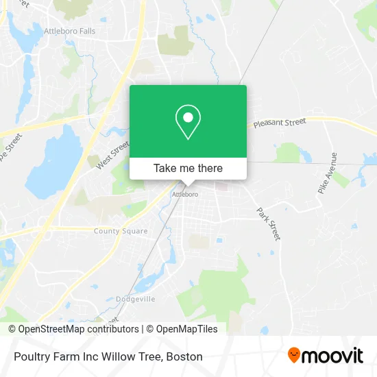 Poultry Farm Inc Willow Tree map