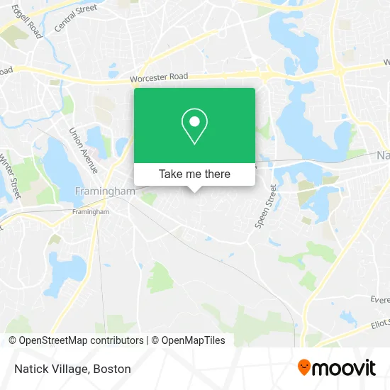 Natick Village map