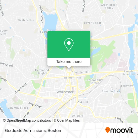 Graduate Admissions map