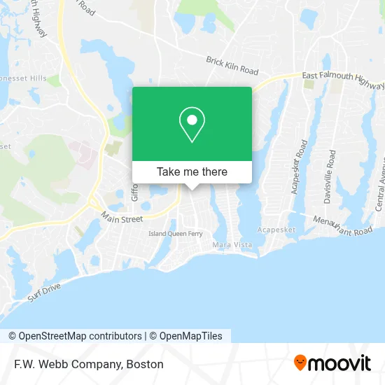F.W. Webb Company map