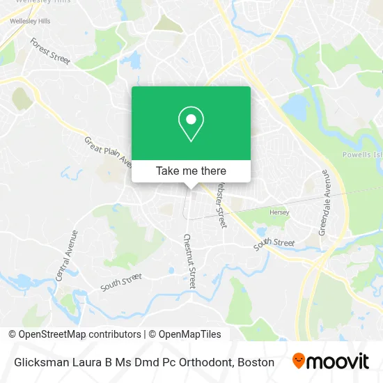 Glicksman Laura B Ms Dmd Pc Orthodont map
