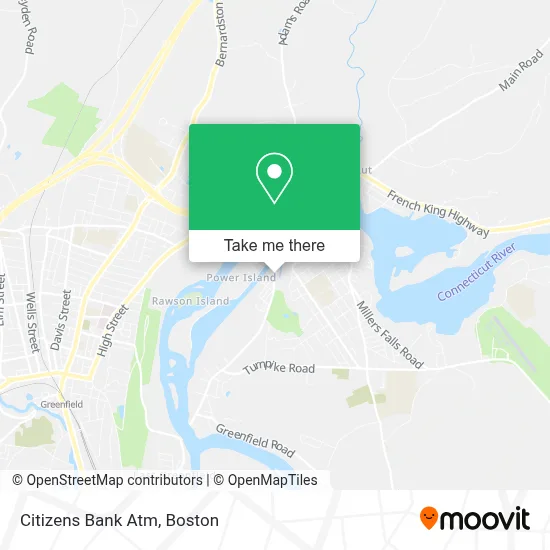 Citizens Bank Atm map