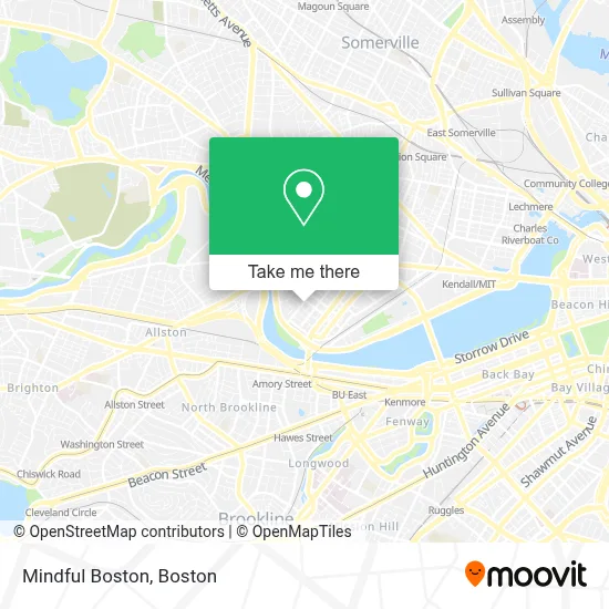 Mindful Boston map