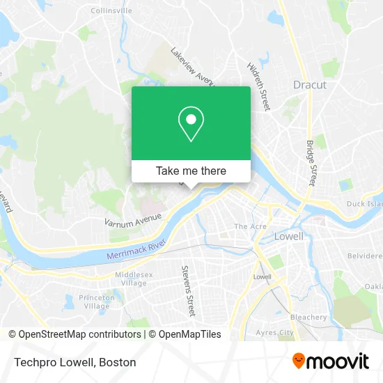 Techpro Lowell map