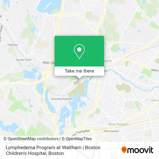 Lymphedema Program at Waltham | Boston Children's Hospital map