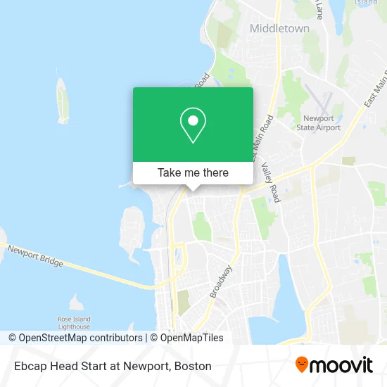 Ebcap Head Start at Newport map
