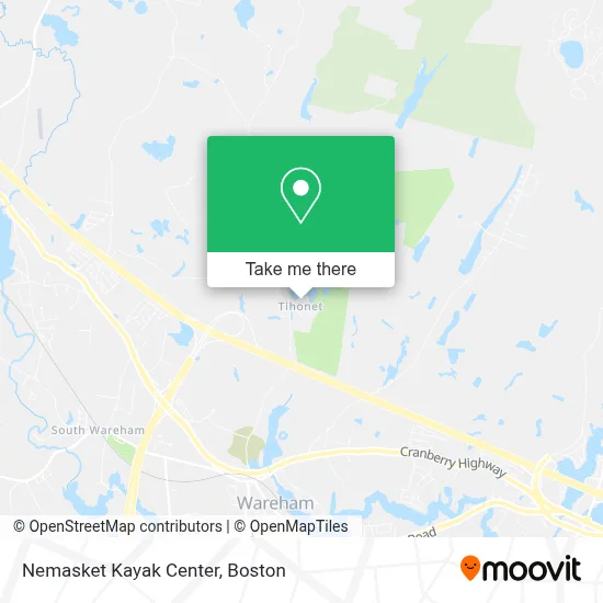 Nemasket Kayak Center map