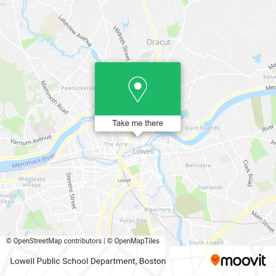 Lowell Public School Department map