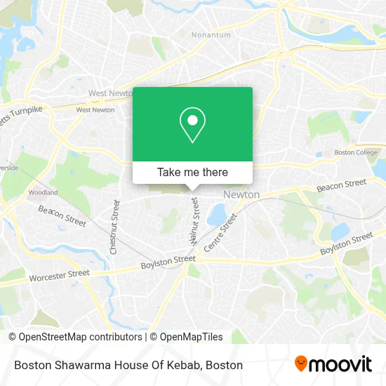 Boston Shawarma House Of Kebab map