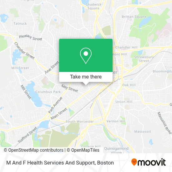 M And F Health Services And Support map