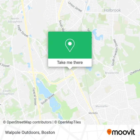 Walpole Outdoors map