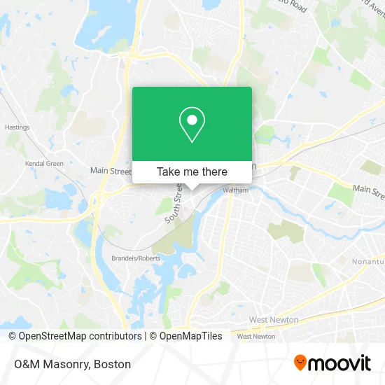 O&M Masonry map