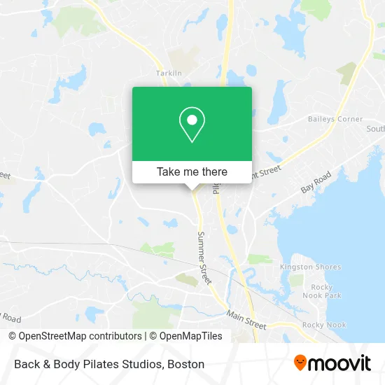 Back & Body Pilates Studios map