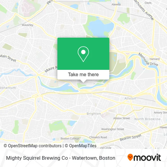 Mighty Squirrel Brewing Co - Watertown map