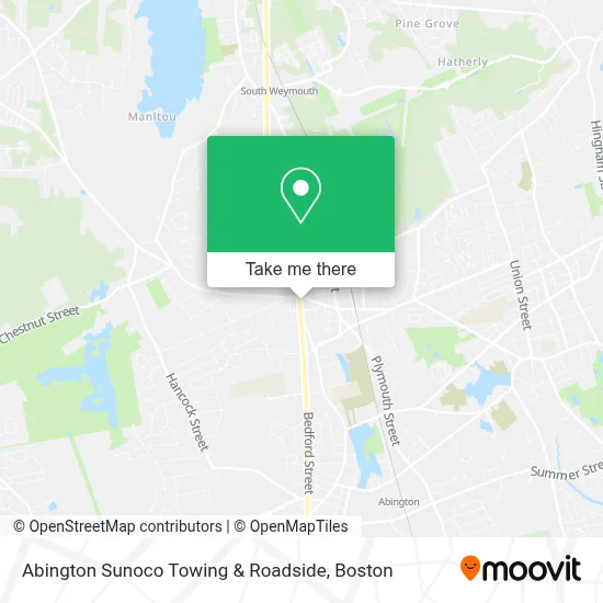Abington Sunoco Towing & Roadside map