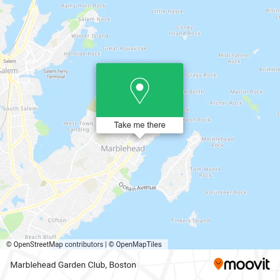 Marblehead Garden Club map