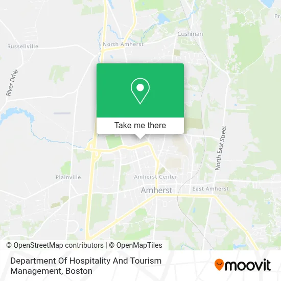 Department Of Hospitality And Tourism Management map
