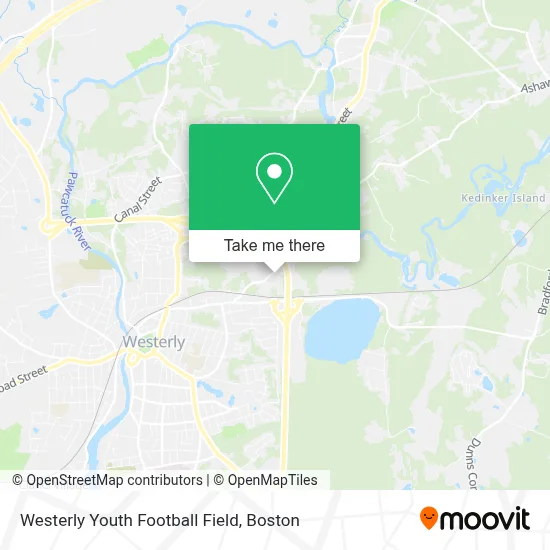 Westerly Youth Football Field map