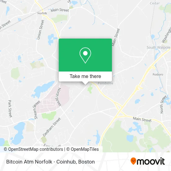 Bitcoin Atm Norfolk - Coinhub map