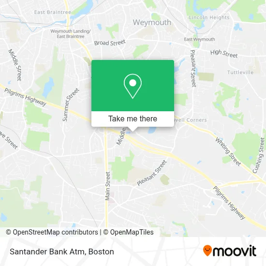 Santander Bank Atm map