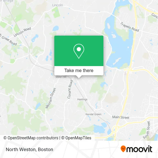 North Weston map