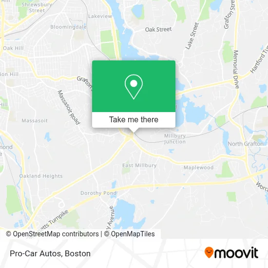 Pro-Car Autos map