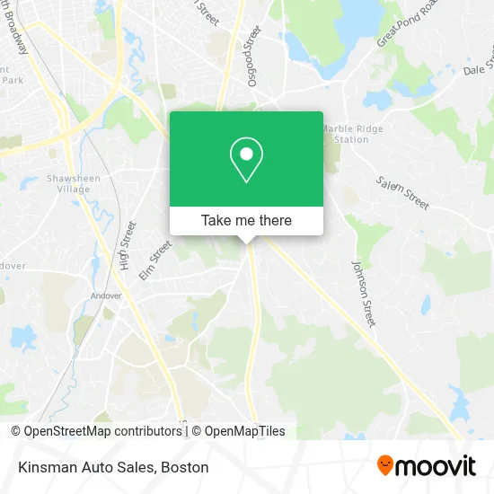 Kinsman Auto Sales map