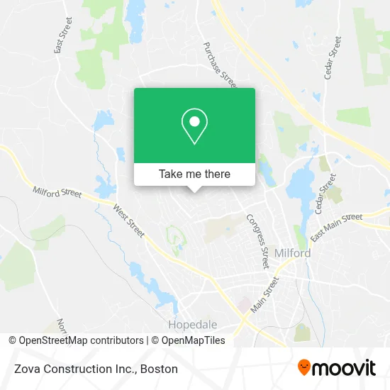 Zova Construction Inc. map