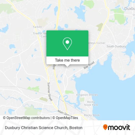 Duxbury Christian Science Church map