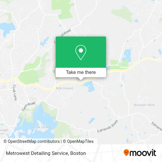 Metrowest Detailing Service map