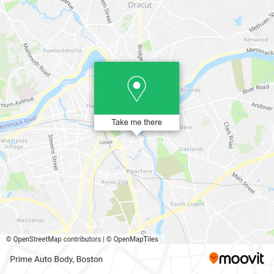 Prime Auto Body map