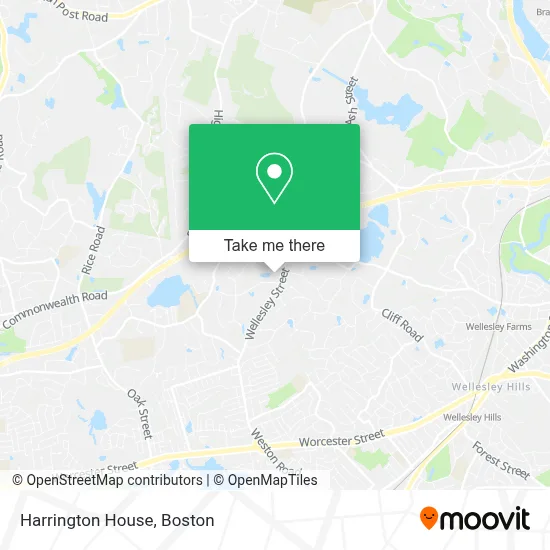 Harrington House map