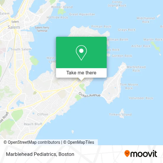 Marblehead Pediatrics map