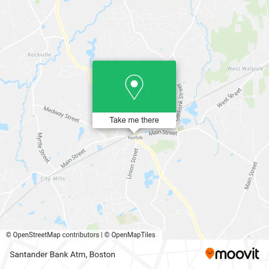 Santander Bank Atm map