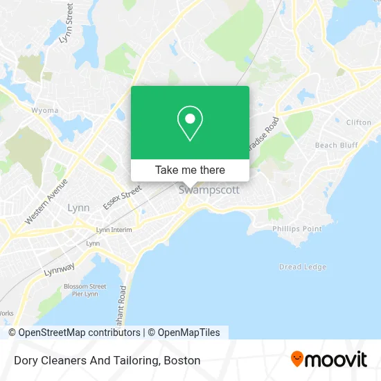 Dory Cleaners And Tailoring map