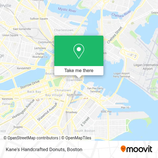 Kane's Handcrafted Donuts map