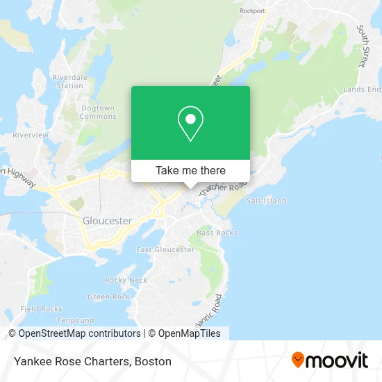 Yankee Rose Charters map
