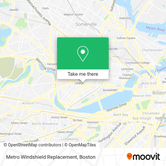 Metro Windshield Replacement map