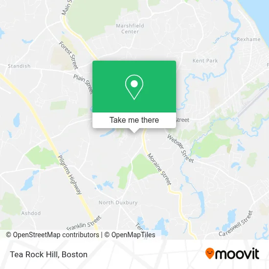 Tea Rock Hill map