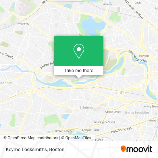 Keyme Locksmiths map