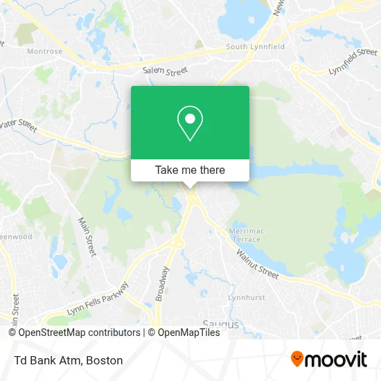 Td Bank Atm map