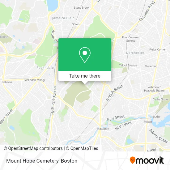 Mount Hope Cemetery map