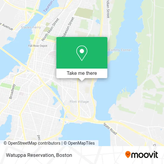 Watuppa Reservation map