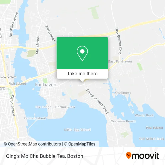 Qing's Mo Cha Bubble Tea map