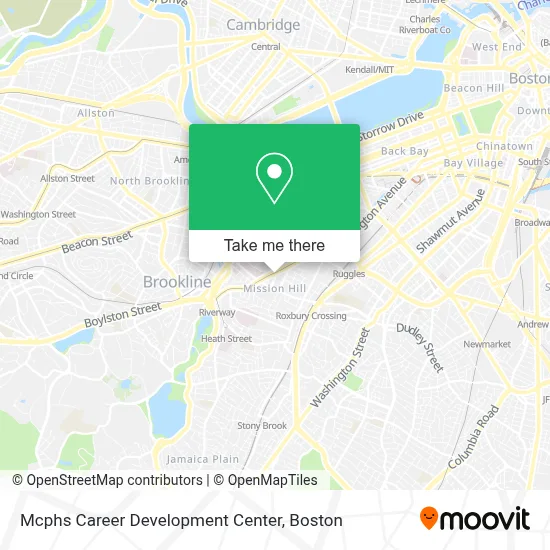 Mcphs Career Development Center map