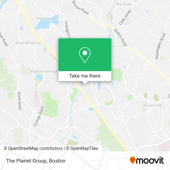 The Planet Group map