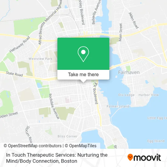 In Touch Therapeutic Services: Nurturing the Mind / Body Connection map