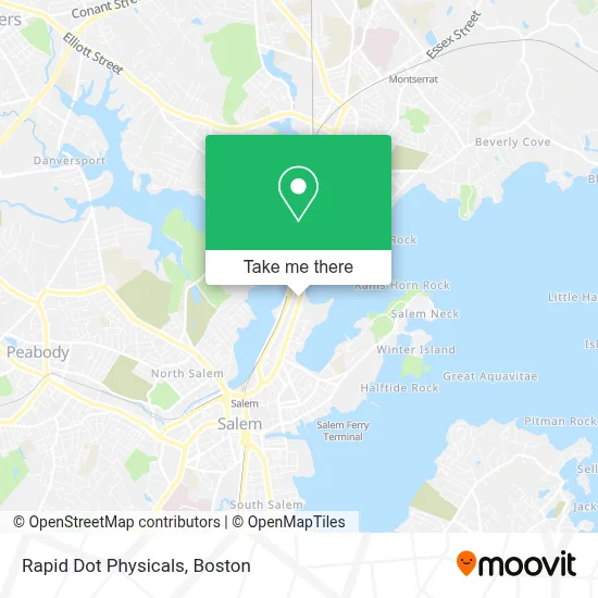 Rapid Dot Physicals map