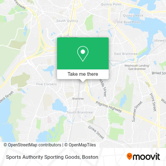 Sports Authority Sporting Goods map