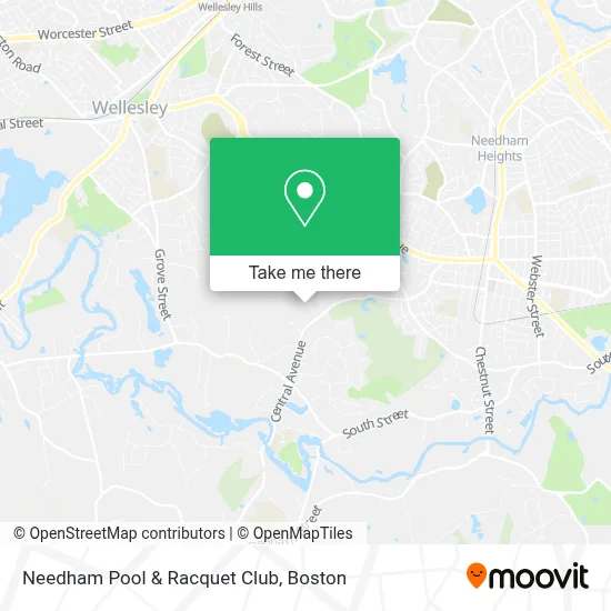 Needham Pool & Racquet Club map